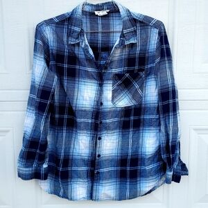 beachlunchlounge Blue Striped Cotton Shirt